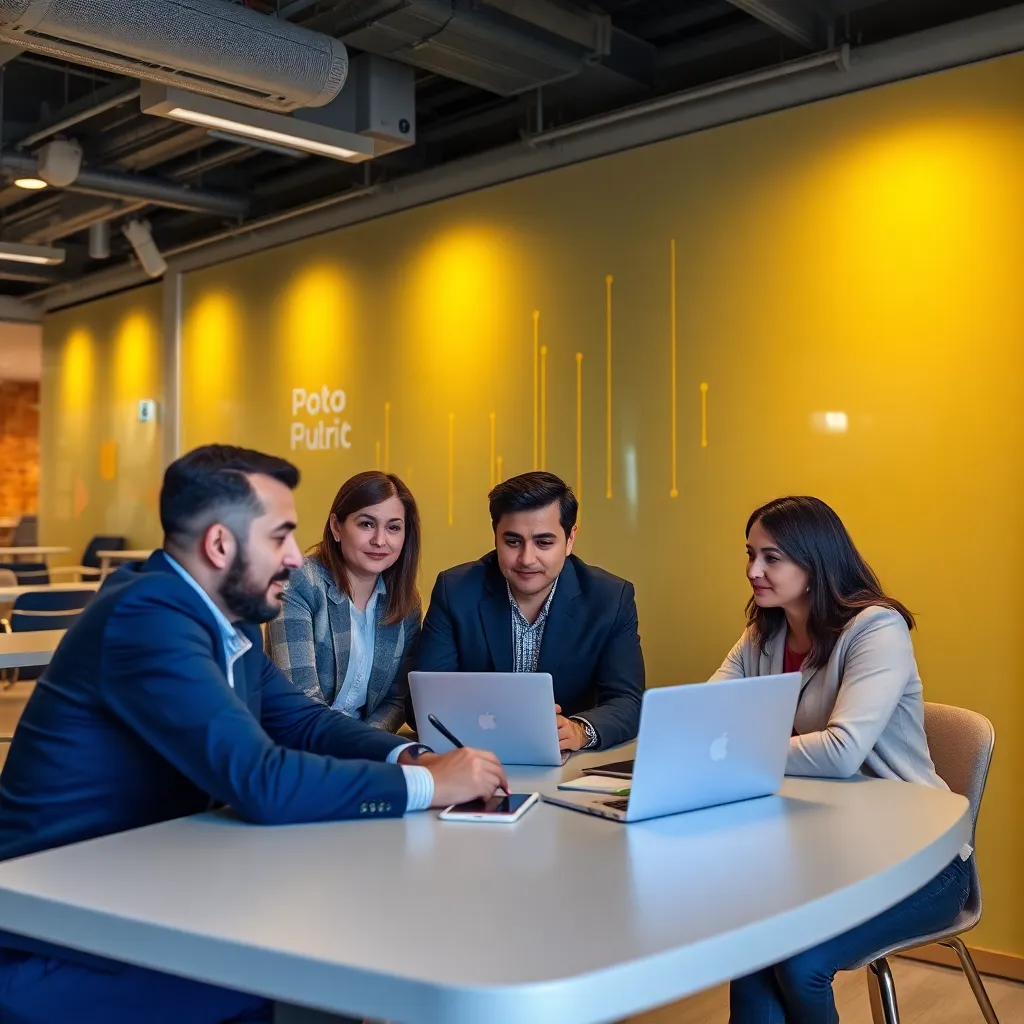 Danışmanlarımız bir startup ekibiyle çalışırken