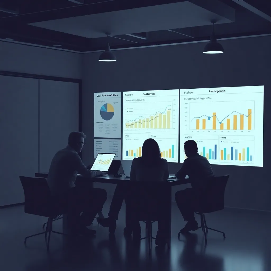 Türk startup ekibi nakit akışı projeksiyonları üzerinde çalışırken